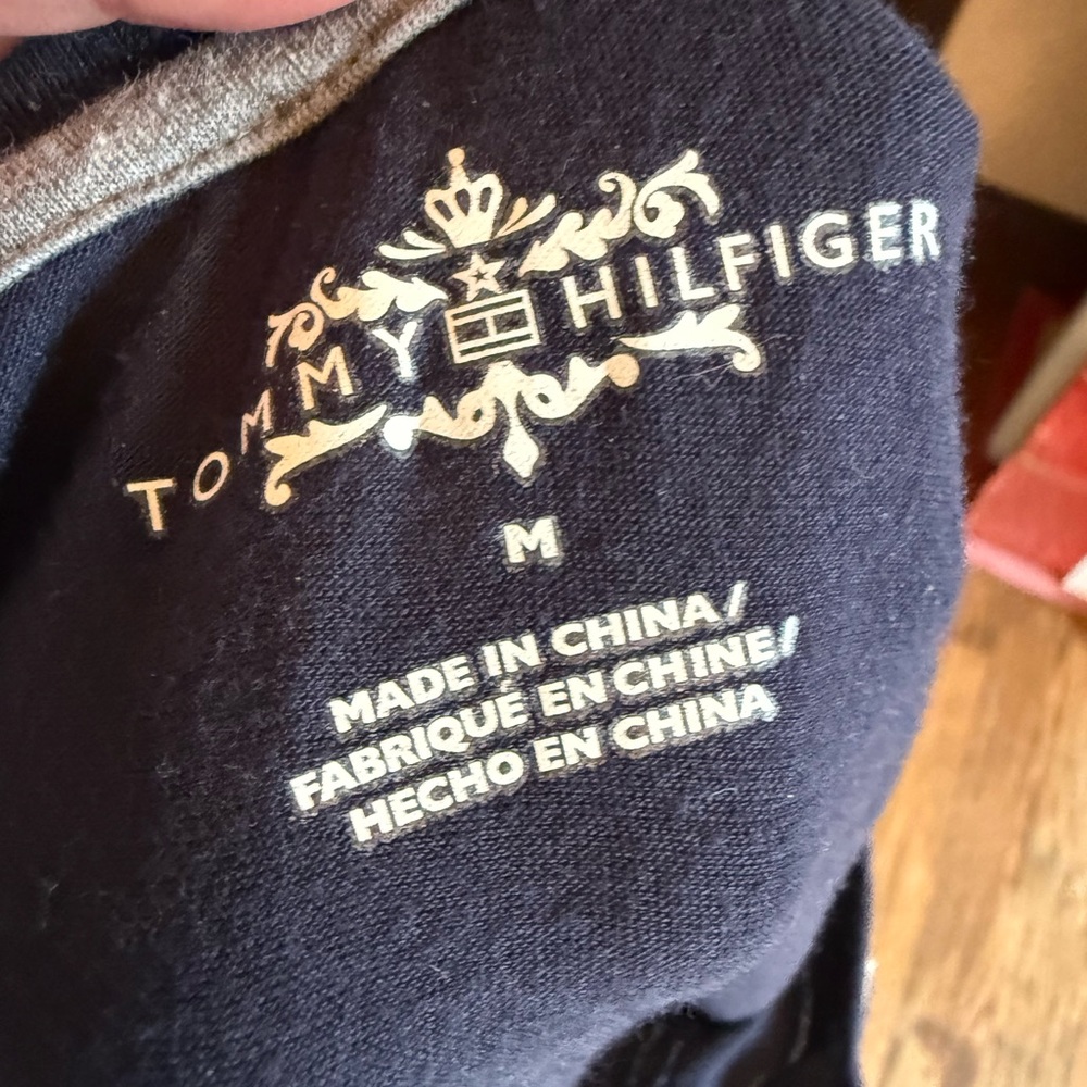 Navy and White Striped Women's Top by Tommy Hilfiger - Picture 4 of 5